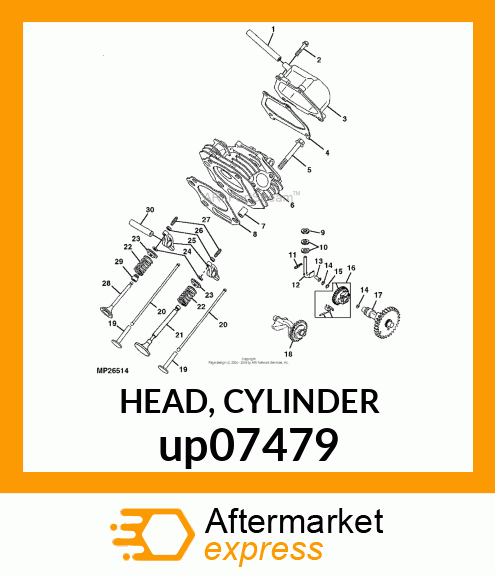 HEAD, CYLINDER up07479