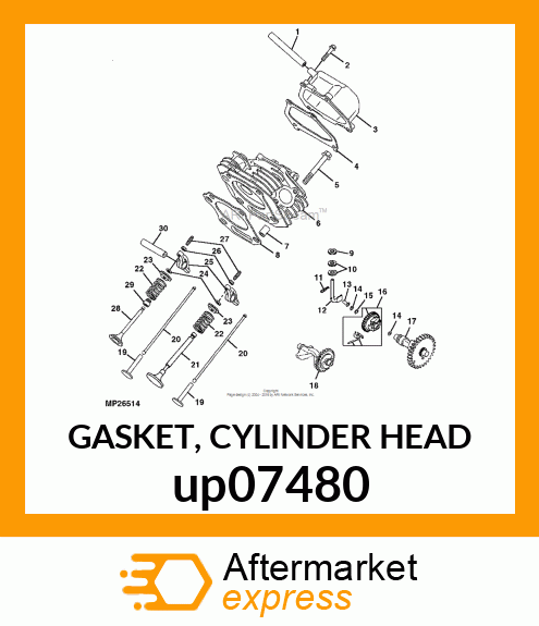 GASKET, CYLINDER HEAD up07480