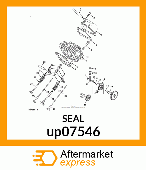 SEAL, VALVE STEM up07546