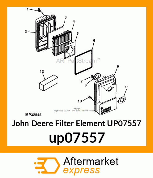 ELEMENT, AIR FILTER up07557