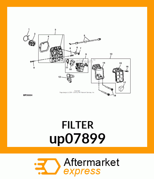 AIR FILTER UP07899