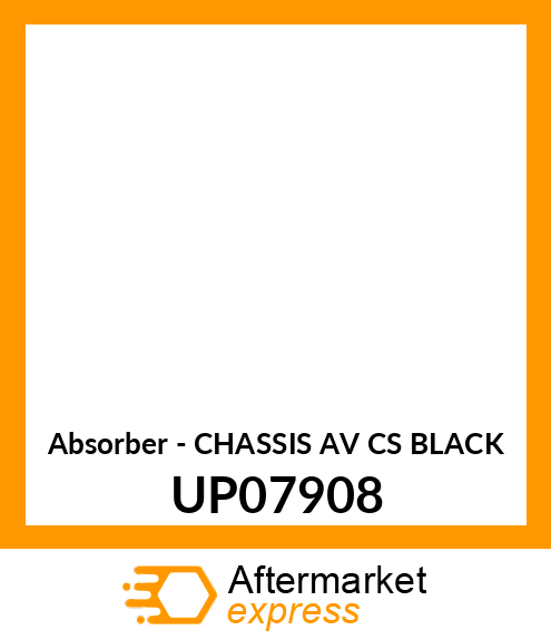 Absorber - CHASSIS AV CS BLACK UP07908