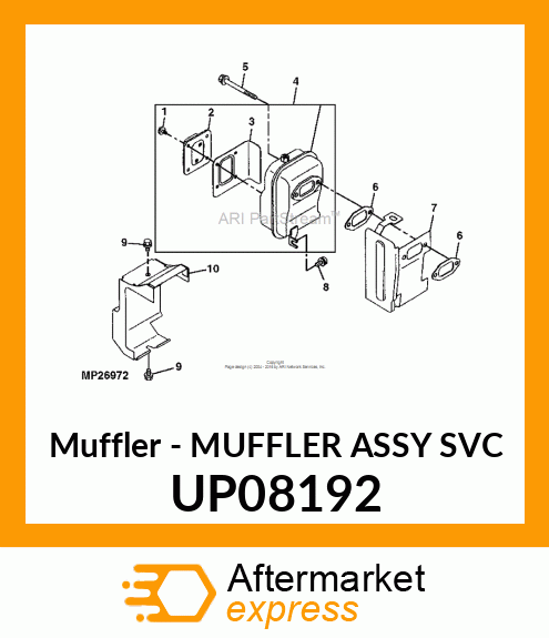 Muffler UP08192