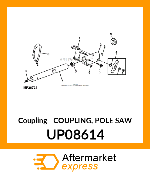 Coupling - COUPLING, POLE SAW UP08614