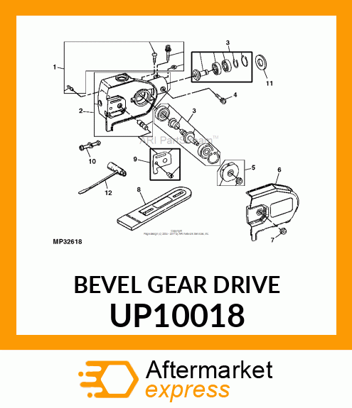 Bevel Gear Drive - BEVEL GEAR DRIVE SET, PSA10 UP10018