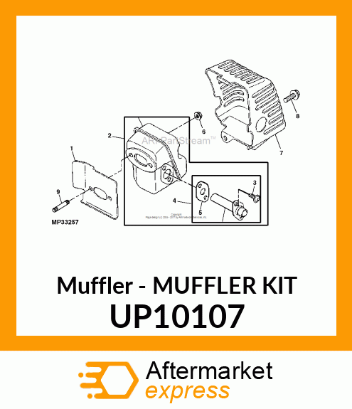 Muffler UP10107