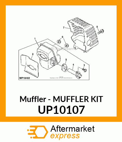 Muffler UP10107