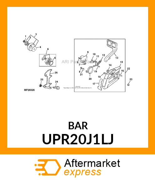 Guide Bar UPR20J1LJ