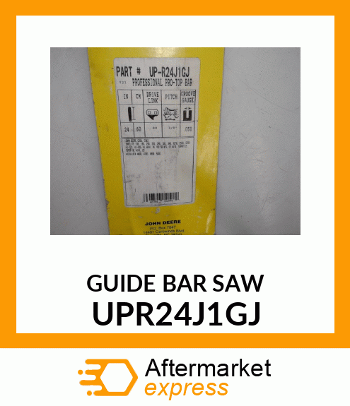 Guide Bar - 24"RSN S 3/8 G/BAR UPR24J1GJ