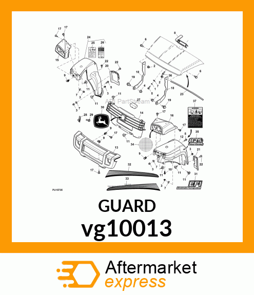 SPLASH GUARD, FRONT LEFT vg10013