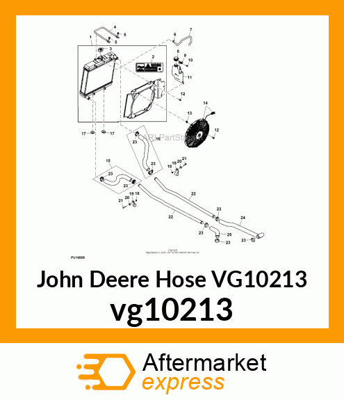 HOSE, COOLANT OUTLET, REAR, GAS vg10213