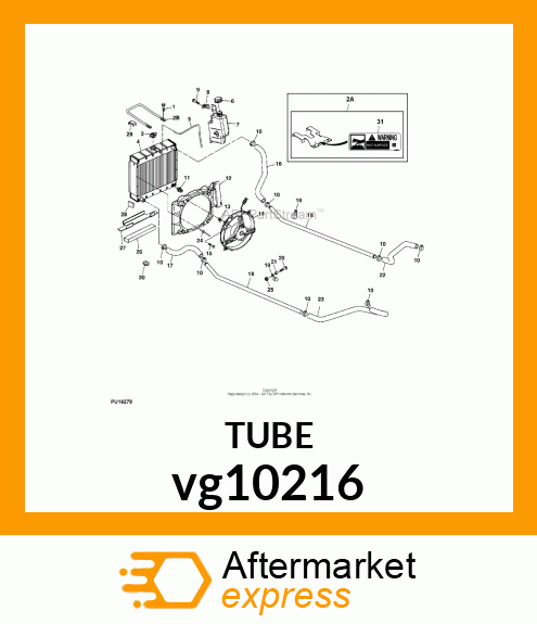 TUBE, COOLING LINE vg10216