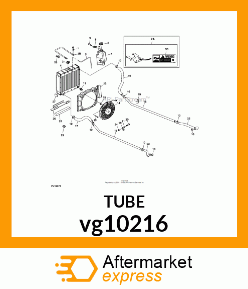 TUBE, COOLING LINE vg10216