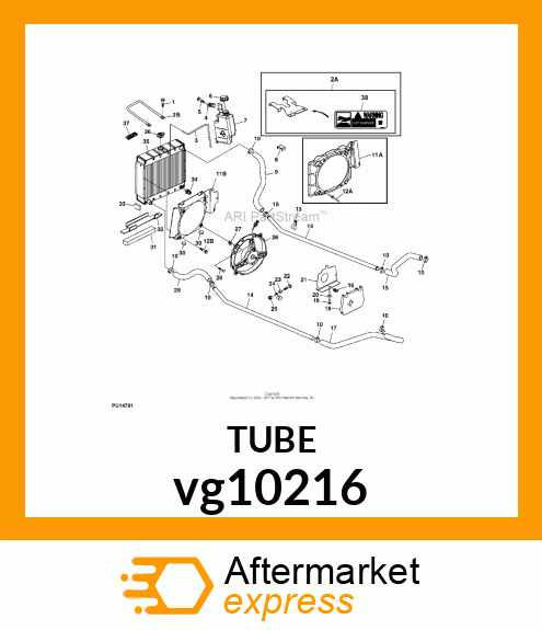 TUBE, COOLING LINE vg10216