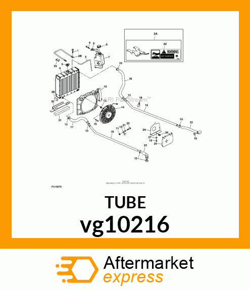 TUBE, COOLING LINE vg10216