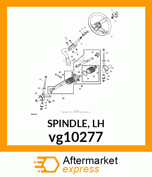 SPINDLE, LH vg10277