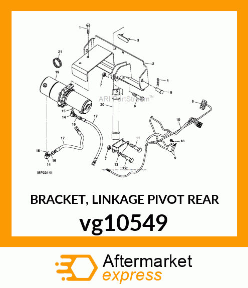 BRACKET, LINKAGE PIVOT REAR vg10549