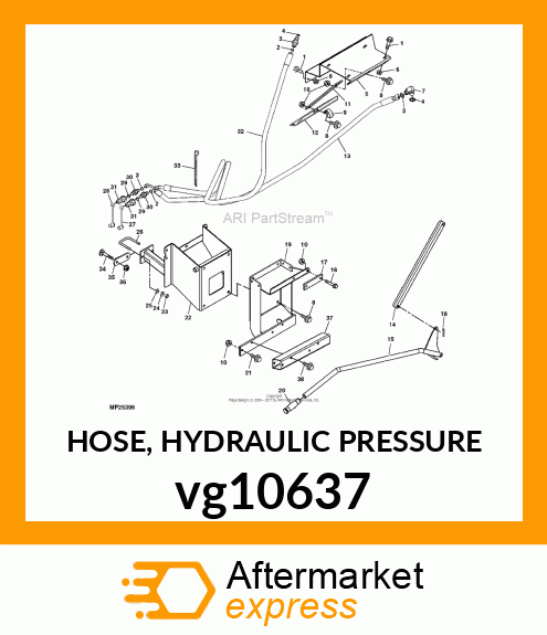 HOSE, HYDRAULIC PRESSURE vg10637