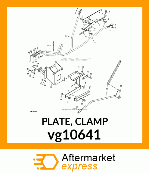 PLATE, CLAMP vg10641