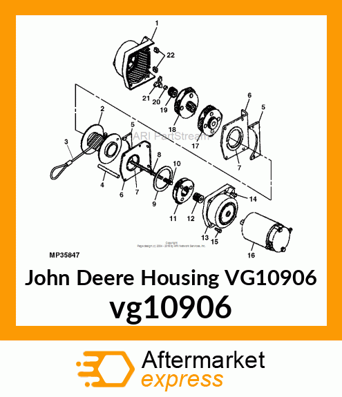 MOTOR SIDE END HOUSING vg10906