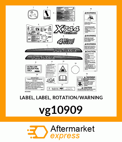 LABEL, LABEL, ROTATION/WARNING vg10909