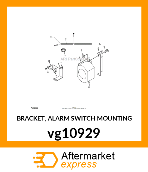 BRACKET, ALARM SWITCH MOUNTING vg10929