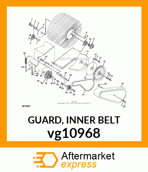 GUARD, INNER BELT vg10968