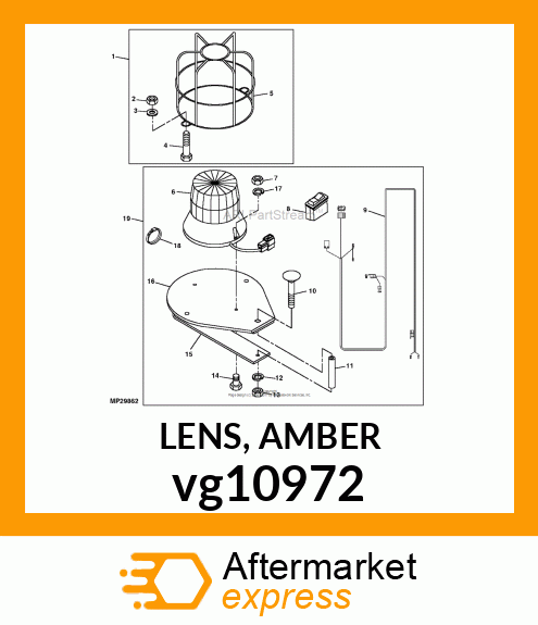 LENS, AMBER vg10972