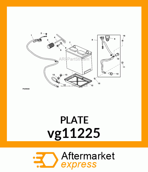 TRAY, BATTERY vg11225