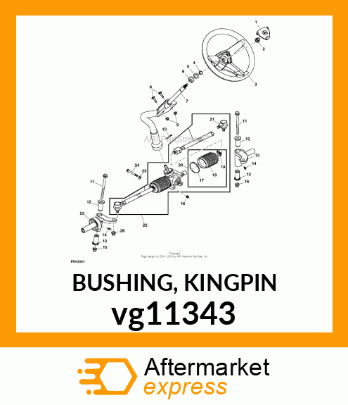 BUSHING, KINGPIN vg11343