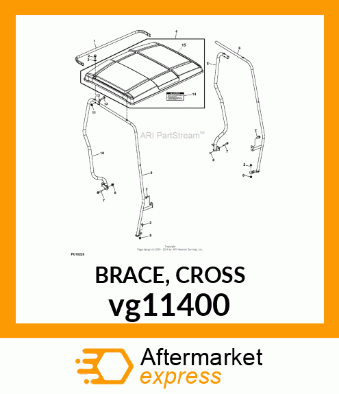 BRACE, CROSS vg11400