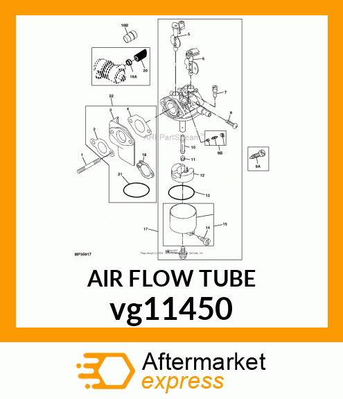 TUBE, AIR INTAKE 4X2 VG11450