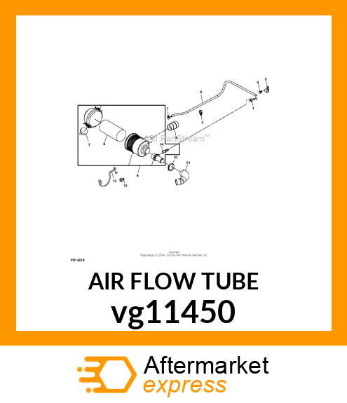 TUBE, AIR INTAKE 4X2 VG11450