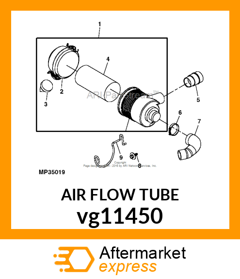 TUBE, AIR INTAKE 4X2 VG11450