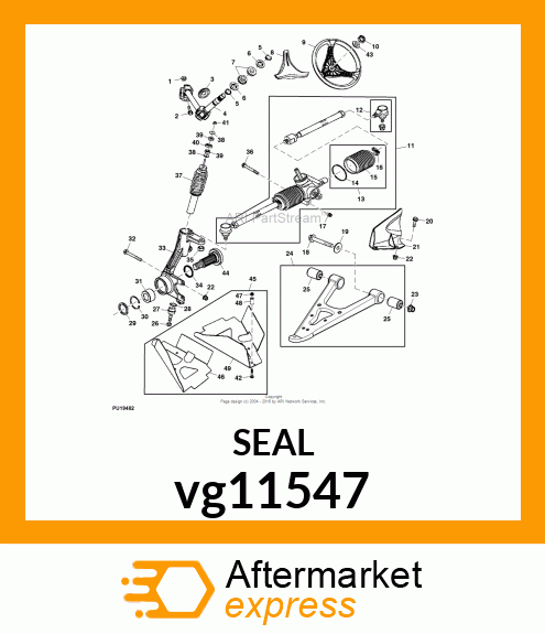 BEARING, DOUBLE ROW BALL W/ SEALS vg11547