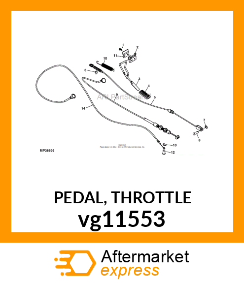 PEDAL, THROTTLE vg11553