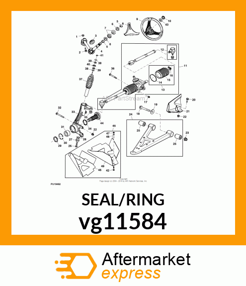 BEARING, DOUBLE ROW BALL W/ SEALS vg11584