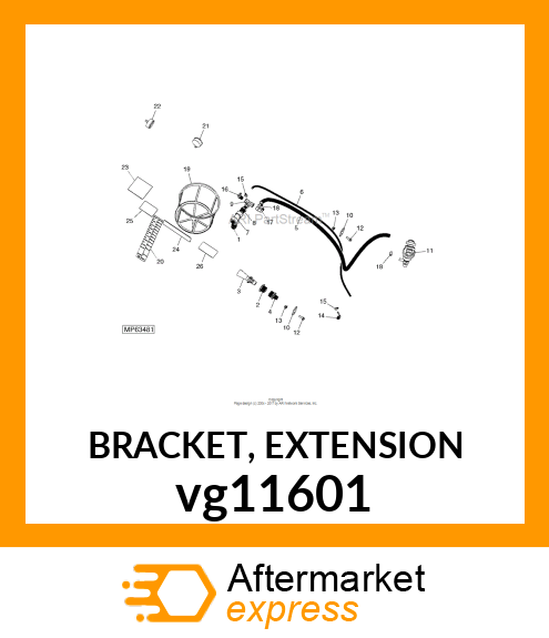 BRACKET, EXTENSION vg11601