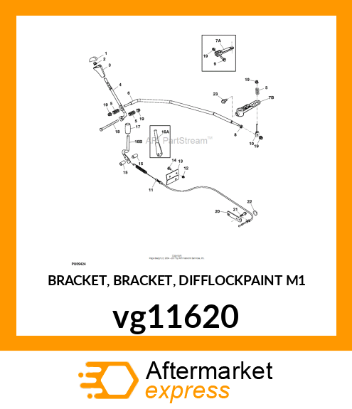 BRACKET, BRACKET, DIFFLOCKPAINT M1 vg11620