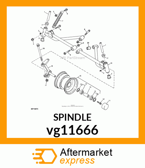 SPINDLE, SPINDLE, RH vg11666