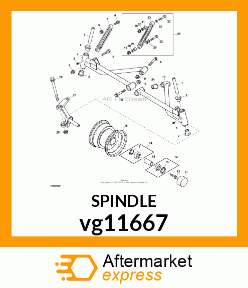 SPINDLE, LH vg11667