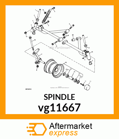 SPINDLE, LH vg11667