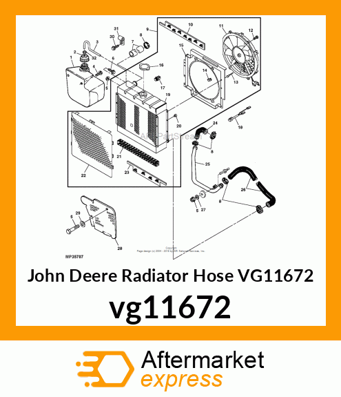 HOSE, RADIATOR vg11672