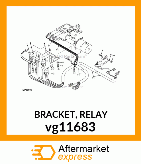 BRACKET, RELAY vg11683