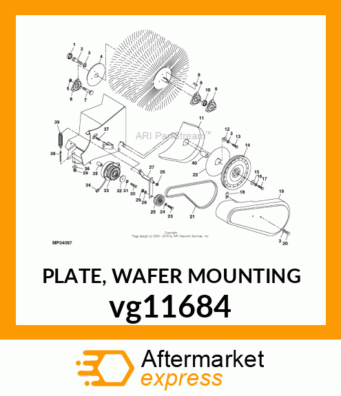 PLATE, WAFER MOUNTING vg11684