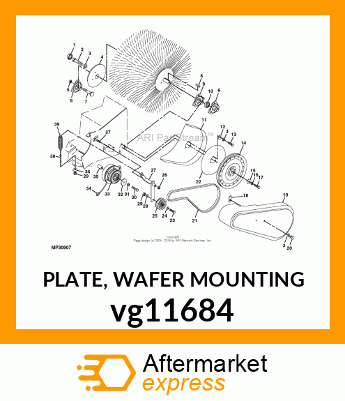 PLATE, WAFER MOUNTING vg11684