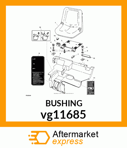 BUSHING, SEAT PIVOT vg11685
