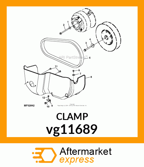 BRACKET, SHIELD MOUNT GAS vg11689