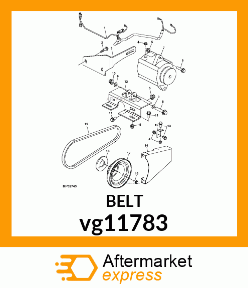 BELT,HIGHCAP ALT DRIVE,LDUV vg11783