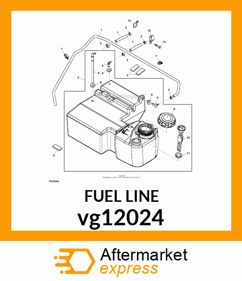 TUBE, FUEL PICKUP W/SCREEN vg12024